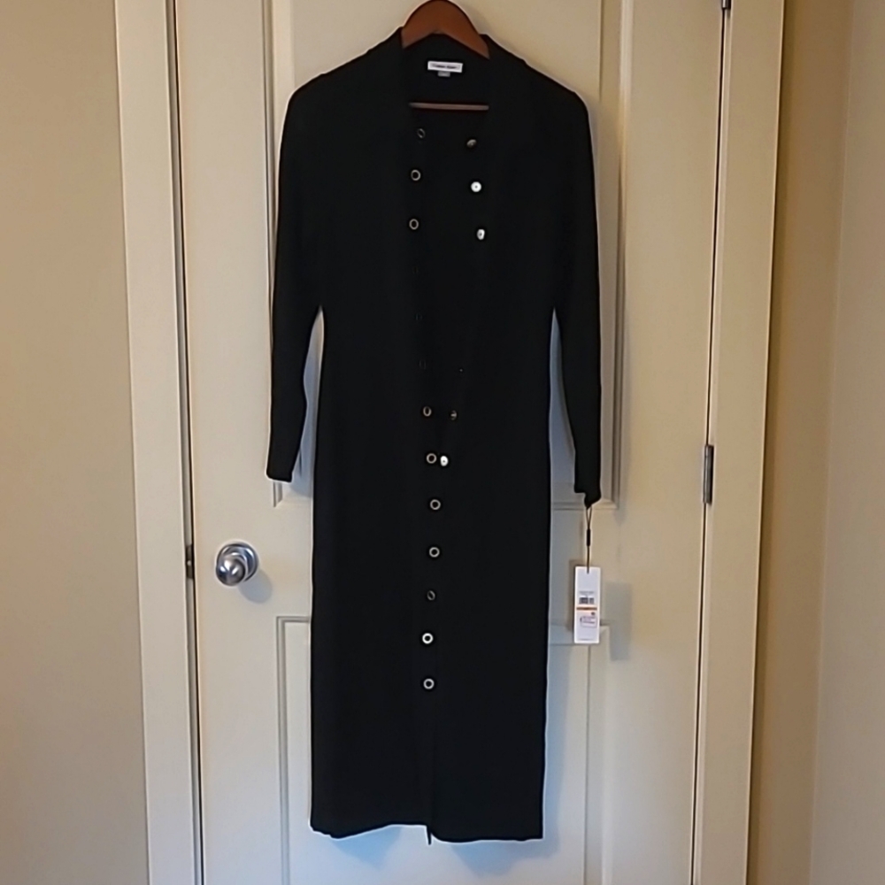 Calvin Klein Snapped Sweater Dress